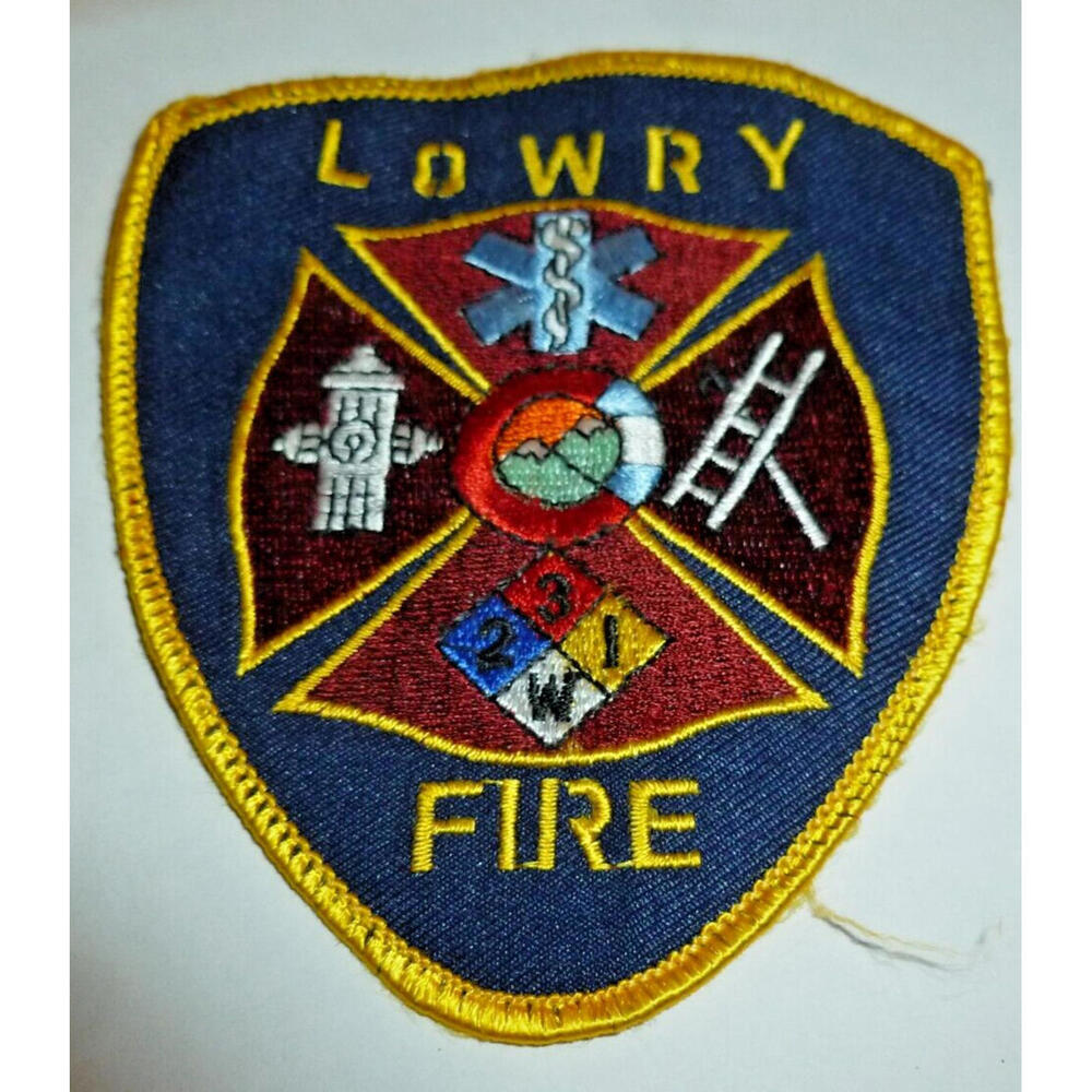 Vintage Lowry Fire Colorado US Air‎ Force Base USAF Patch